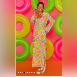 NWT show me your MuMu santos cover up in neon tropic